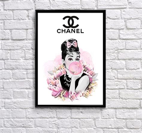 chanel arte|Chanel art white frame.